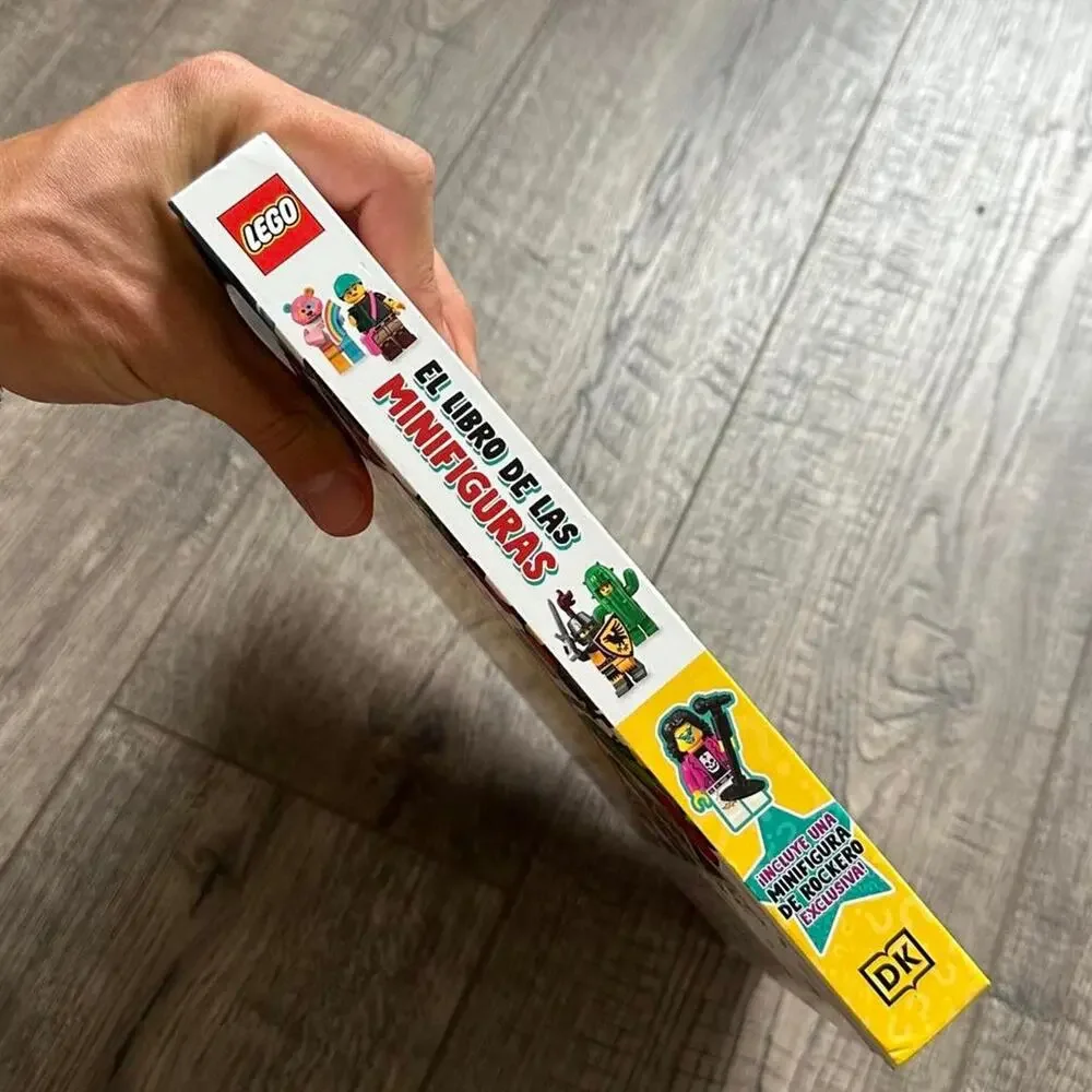Retired Lego COL410 Spanish Meet The Mini Figures Rock Singer Rockstar Book Set